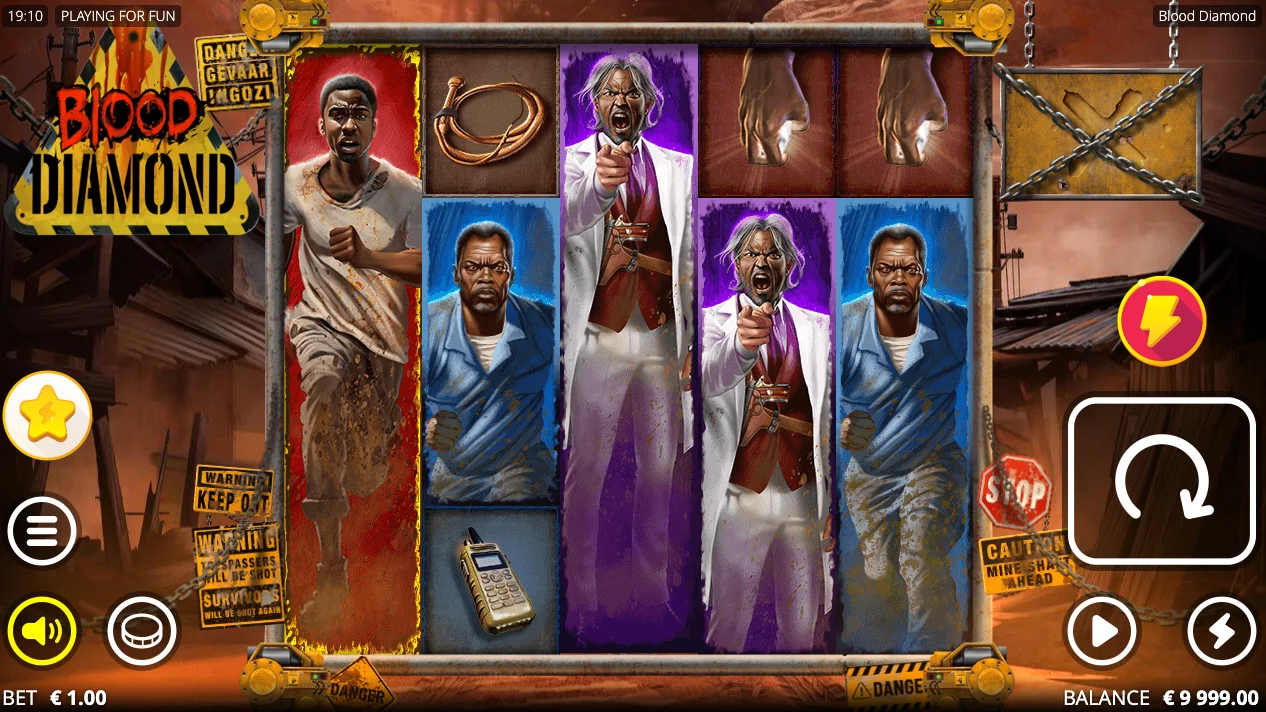 Blood Diamond Slot Gameplay - Chained Reels and xNudge Wilds in Action